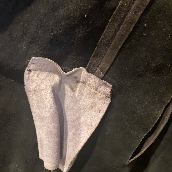 Vintage 60-70s suede cape/poncho jacket - Picture 7 of 13